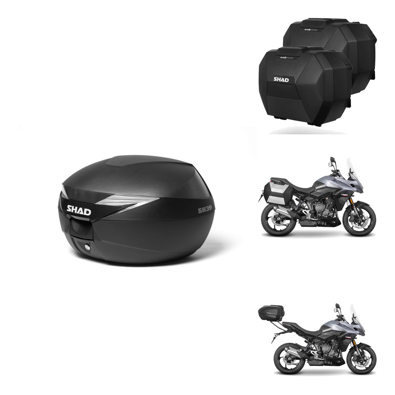 Maletas Sh38x Carbon + Herraje Baul + He KIT-580627