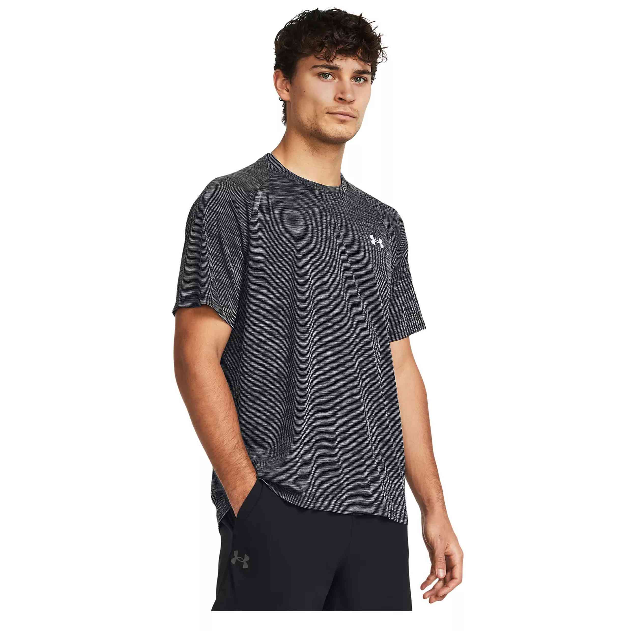 Camiseta De Manga Corta Under Armour para Hombre en color Negro