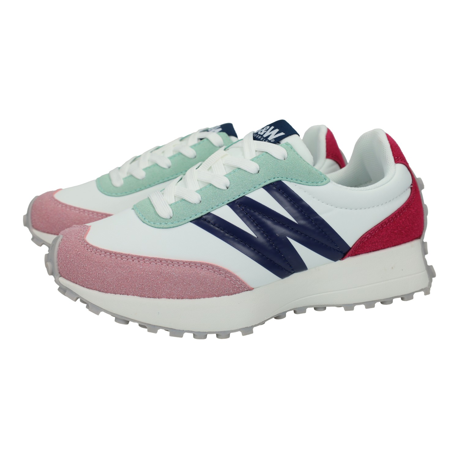 B&w brand sneakers for girls in multicolor. Multicolor sneakers for girls, removable insole, laces, sneakers for girls, comfortable sneakers