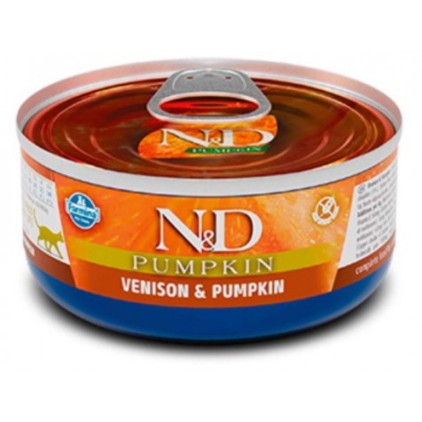 Farmina Nd Pumpkin Venado Y Calabaza Gato Latas 24 X 70 Gr