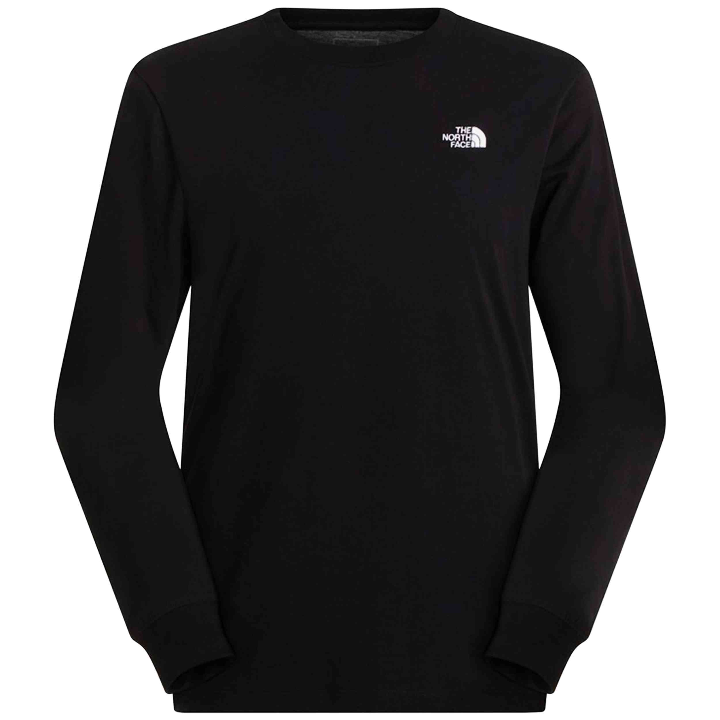 Camiseta De Manga Larga The North Face modelo Simple Dome Evolution para hombre y mujer en color Negro