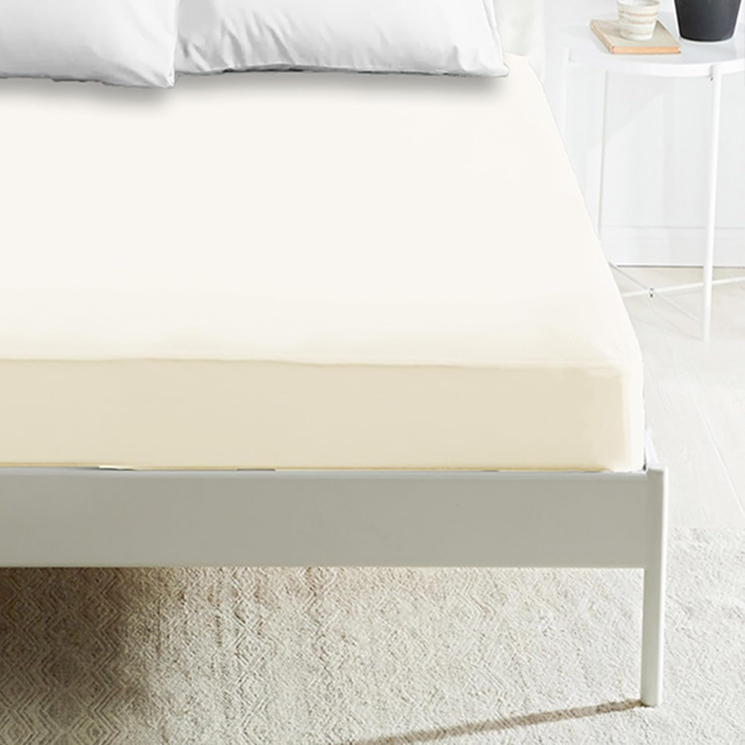 Sabanas Bajeras Ajustable para Cama 90/105/135/160/180cm, Sábana Bajera para colchón de hasta 30cm de Alto, Bolsillo Profundo - Microfibra de Poliéster,Tacto Suave y Cómodo.