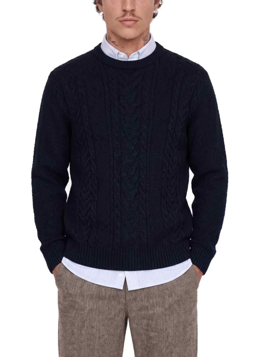 Jersey Jack&Jones James azul marino de hombre