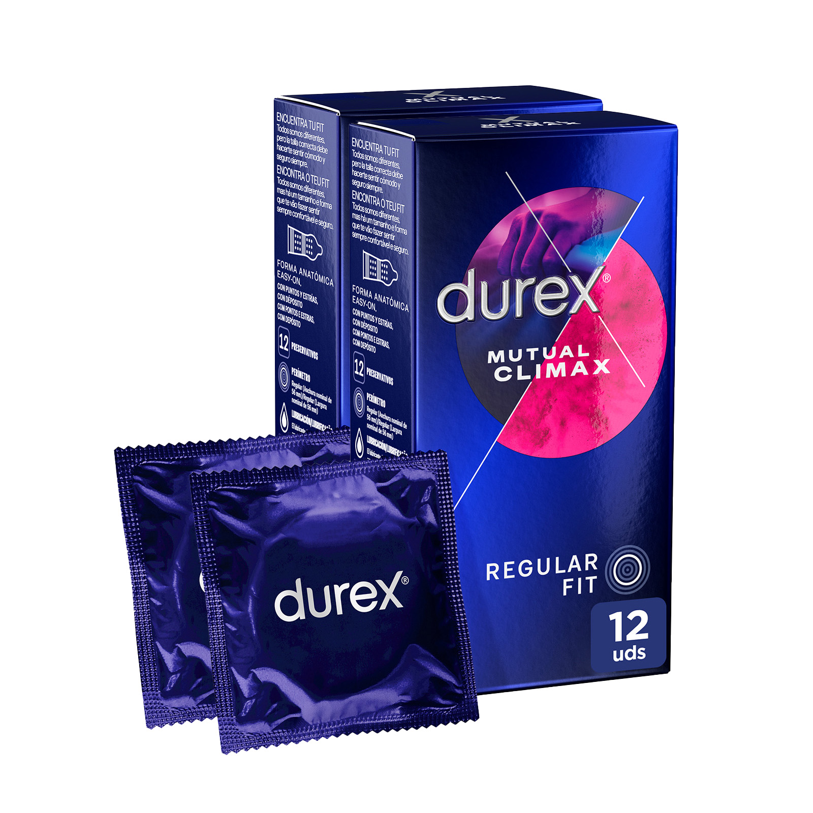Durex - Condones para hombre Durex. Pack de 24 Preservativos para sexo seguro. Natural, Sensitivo Suave, Invisible, Contacto Total, Real Feel, Mutual Climax, Placer Prolongado, Dame Placer, Saboreame, Intense, Natural XL y Invisible Extra Lubricado