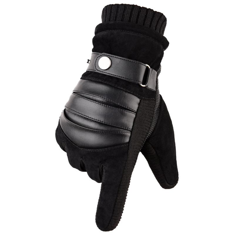 Guantes, guantes casuales de invierno, guantes de hombre, guantes de ciclismo, guantes gruesos y cálidos