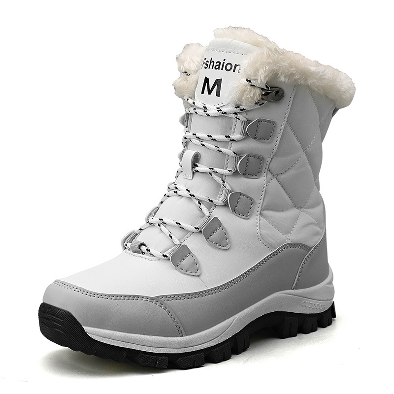 Botas De Nieve Para Mujer Cómodas Y Térmicas Botas De Plataforma Impermeables Zapatos Casuales Con Peluche Plano Moda Invierno Botas De Mujer