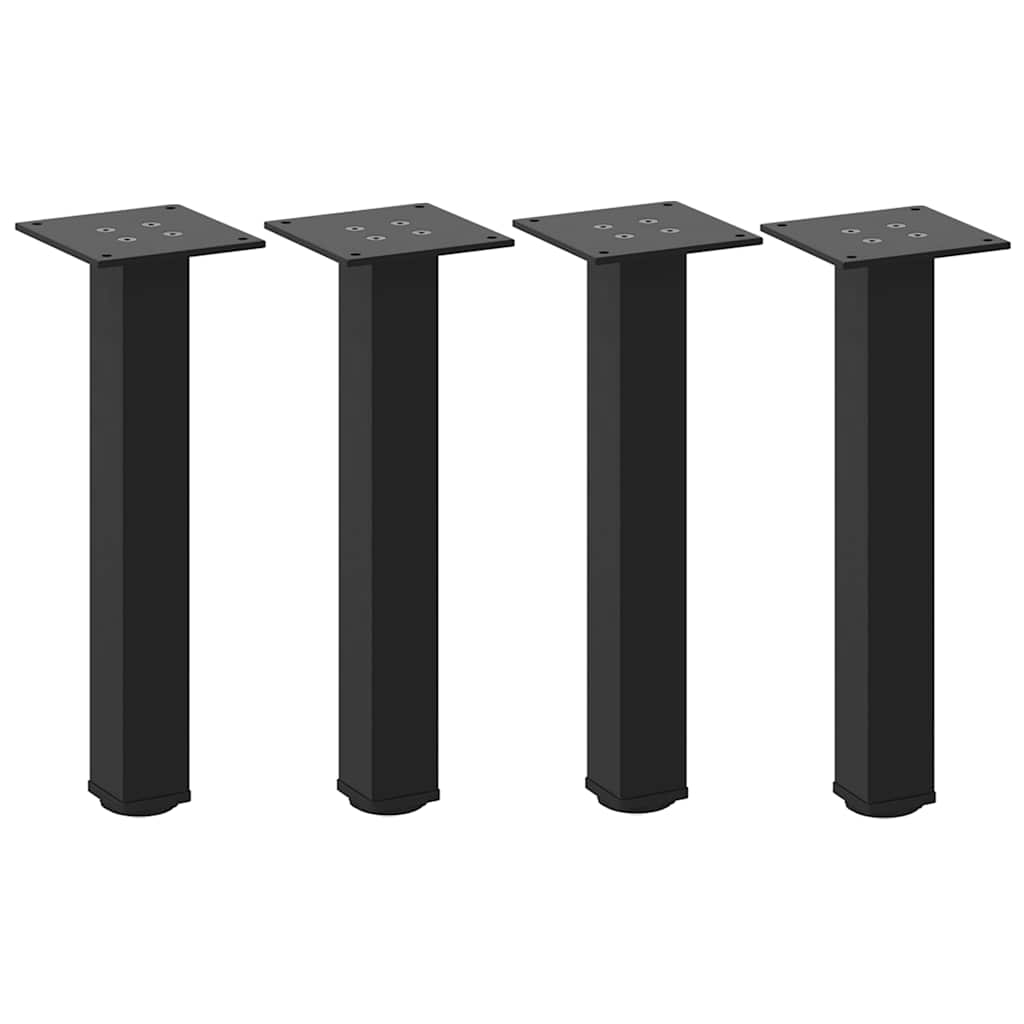vidaXL Patas para mesa de centro (4 unidades) 30-32 cm, acero