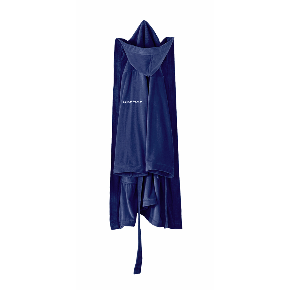 NAF NAF - Albornoz 100% algodón CASUAL azul marino. Varias tallas disponibles.