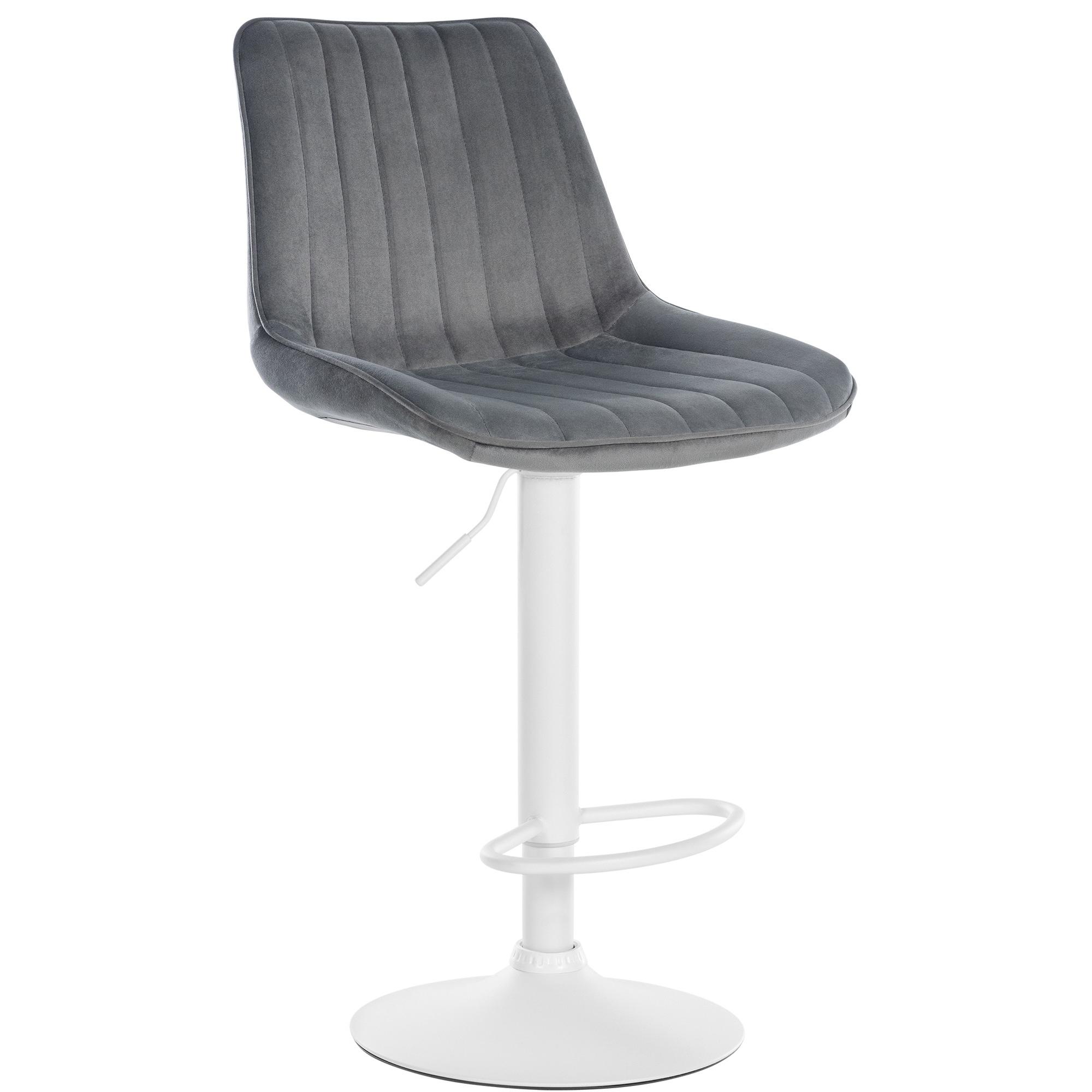 Barhocker Toni Samt wei