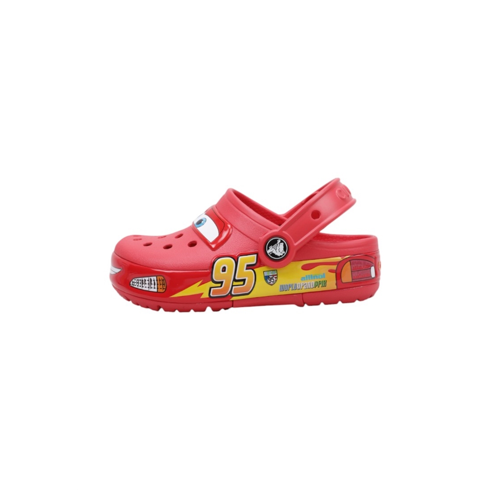 Crocs Cars LMQ Crocband Clog K Zuecos Planos Niño Rojo