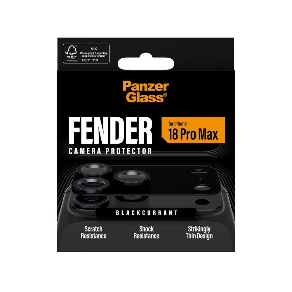 PanzerGlass Fender Camera Prot  iPh 18ProMax Black