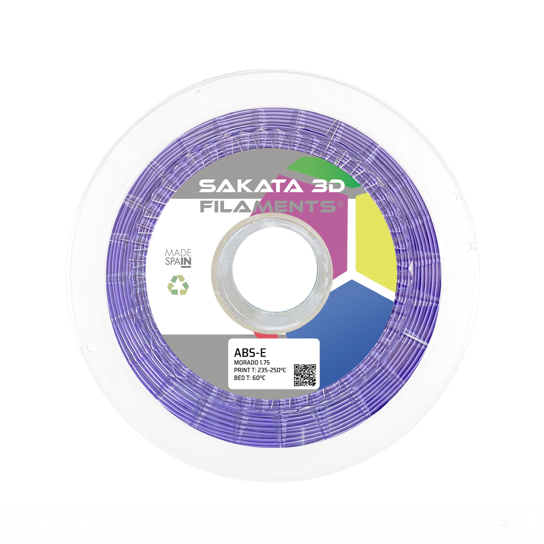 Filamento ABS-E 850g 1,75mm Superior al ABS Standar Altas Prestaciones Mecanicas Alta Rigidez y Brillo Facilidad de Impresión Directo de Fabrica Marca SAKATA 3D Filamento para Impresora 3D Filamento 3D