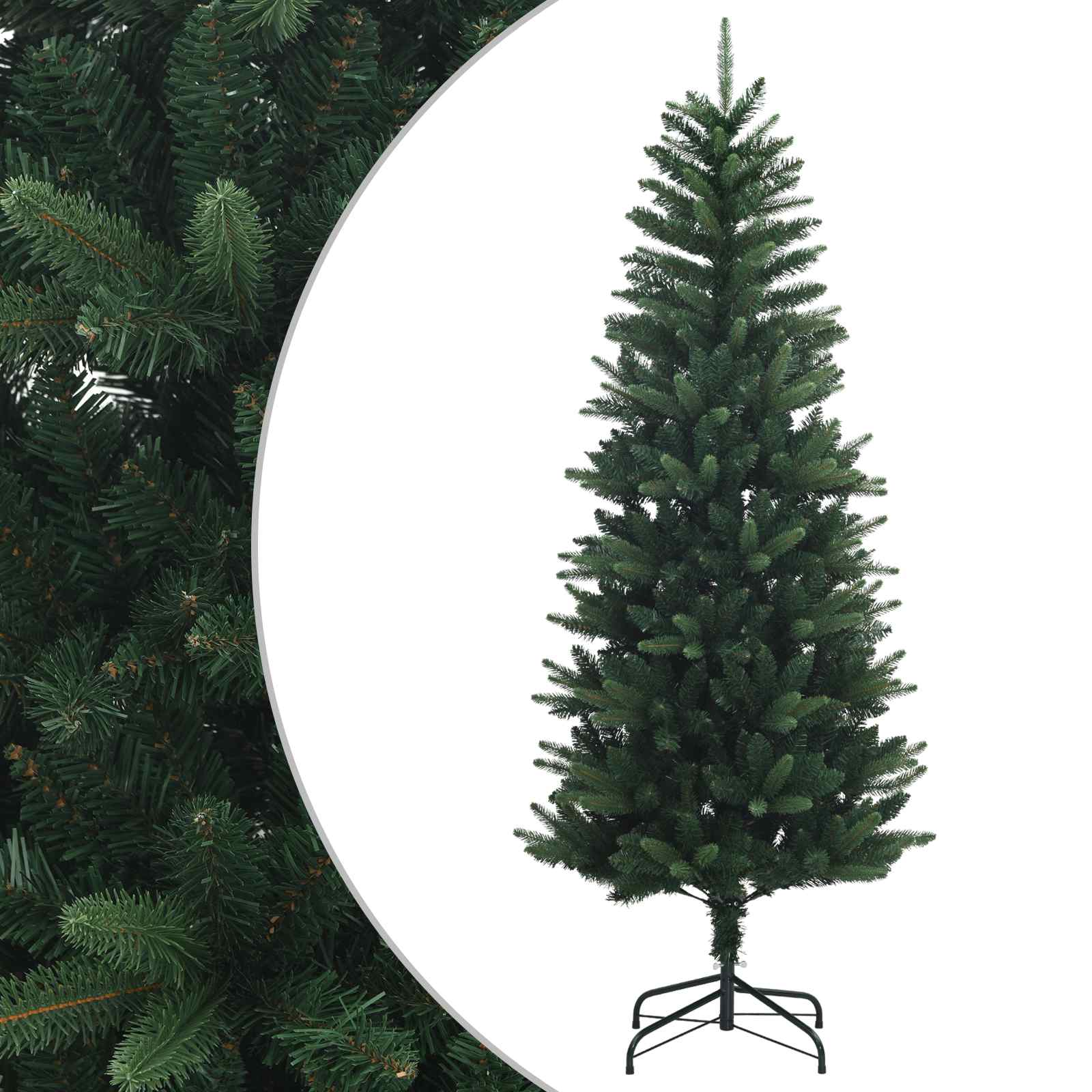 vidaXL Árbol de Navidad artificial Multitalla con 150 LED Verde PE y PVC
