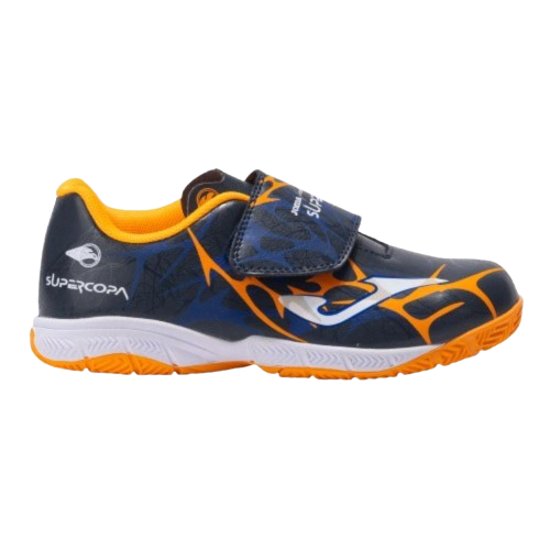 JOMA SUPER COPA JR 2503. Navy Blue Indoor. Zapatillas fútbol sala junior.