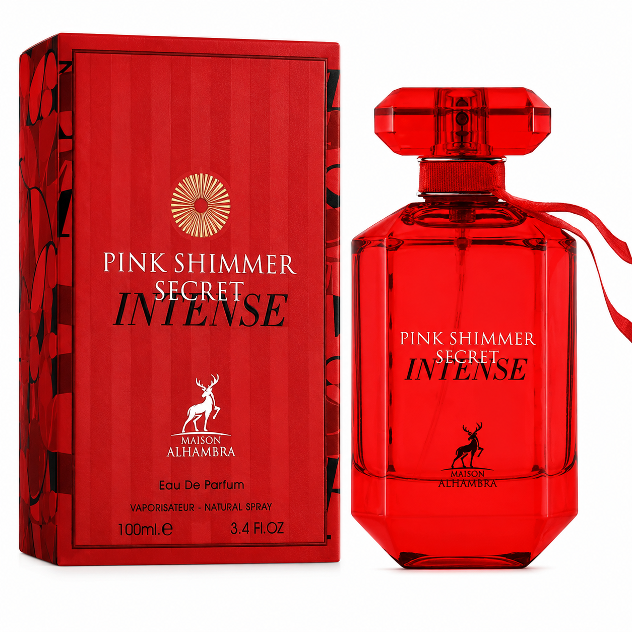 Maison Alhambra Pink Shimmer Secret Intense Eau de Parfum Mujer 100 Ml | Perfume Árabe Original