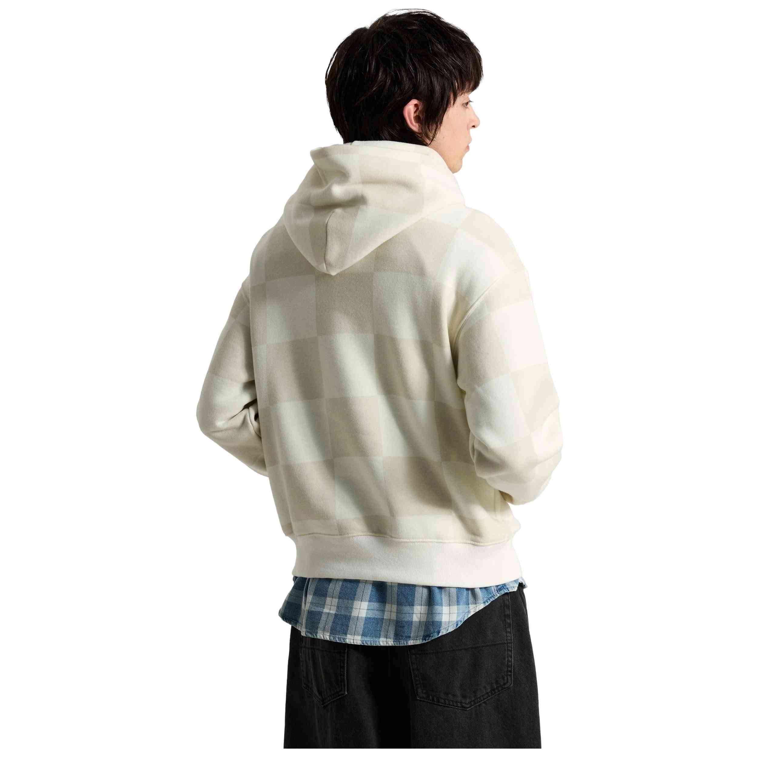 Sudadera Vans modelo Tonal Check Stretch Logo Pullover "Marshmallow" para Hombre en color Beige