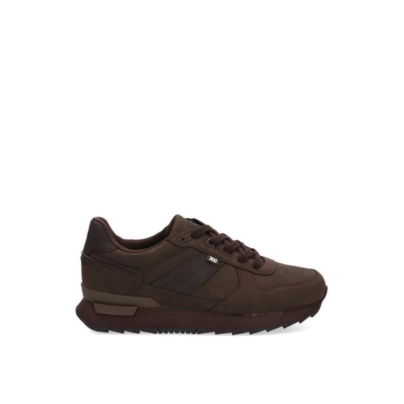 Zapatillas Casual Xti - Hombre - Suela Plana - Modelo 146782 - Color Marron