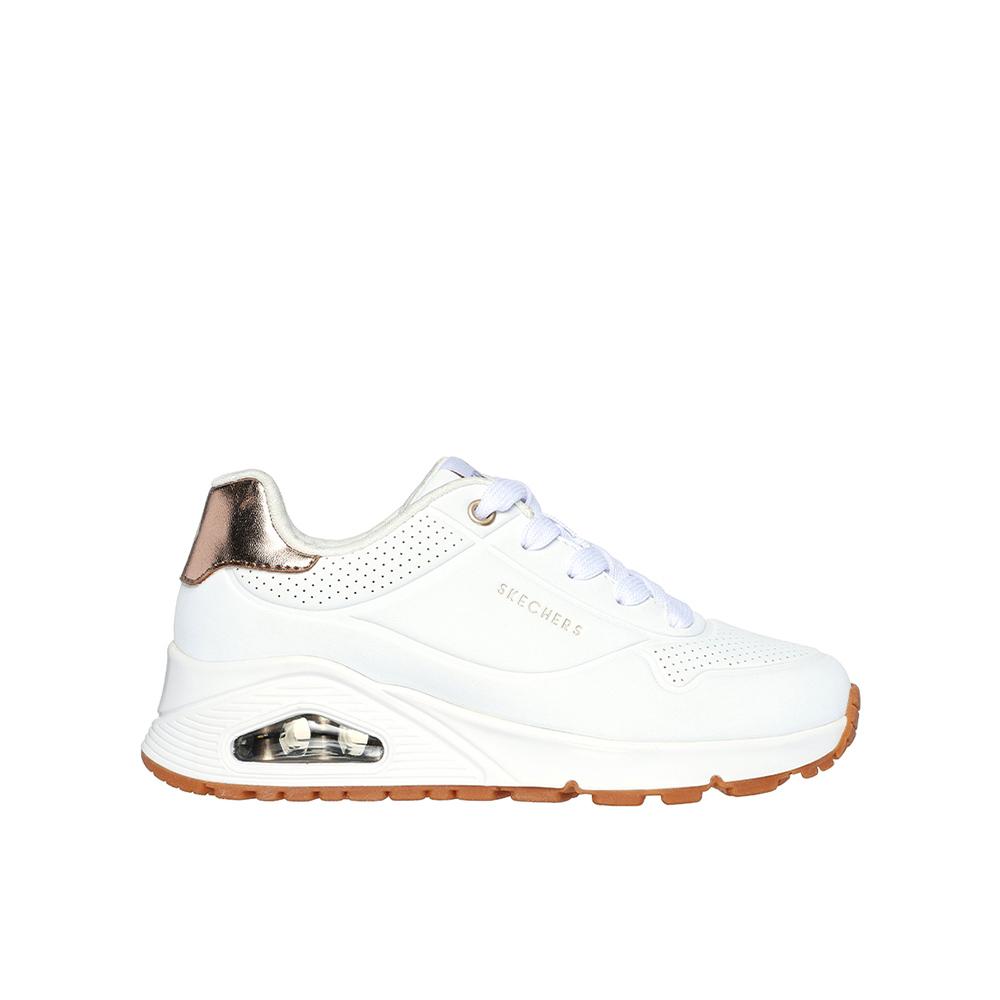 Skechers Uno gen1 - Shimmer away Zapatillas para niña blancas en sintético 85825