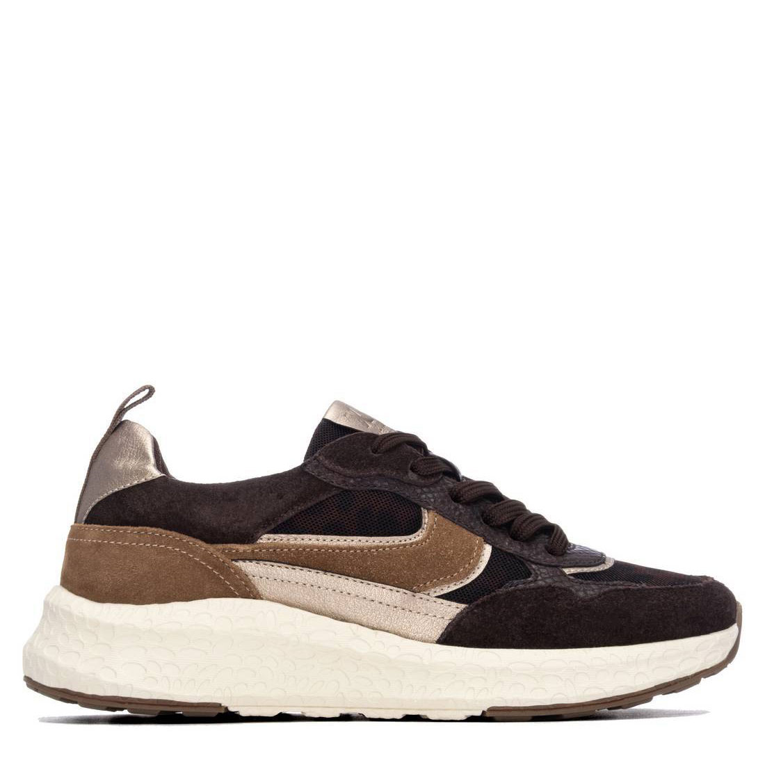 Xti Zapatilla material textil 146145-MARRON , para Mujer