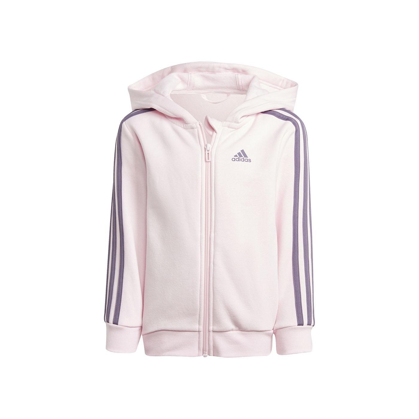 Adidas Sudadera Niña 3Stripes Rosa - Corte Clásico