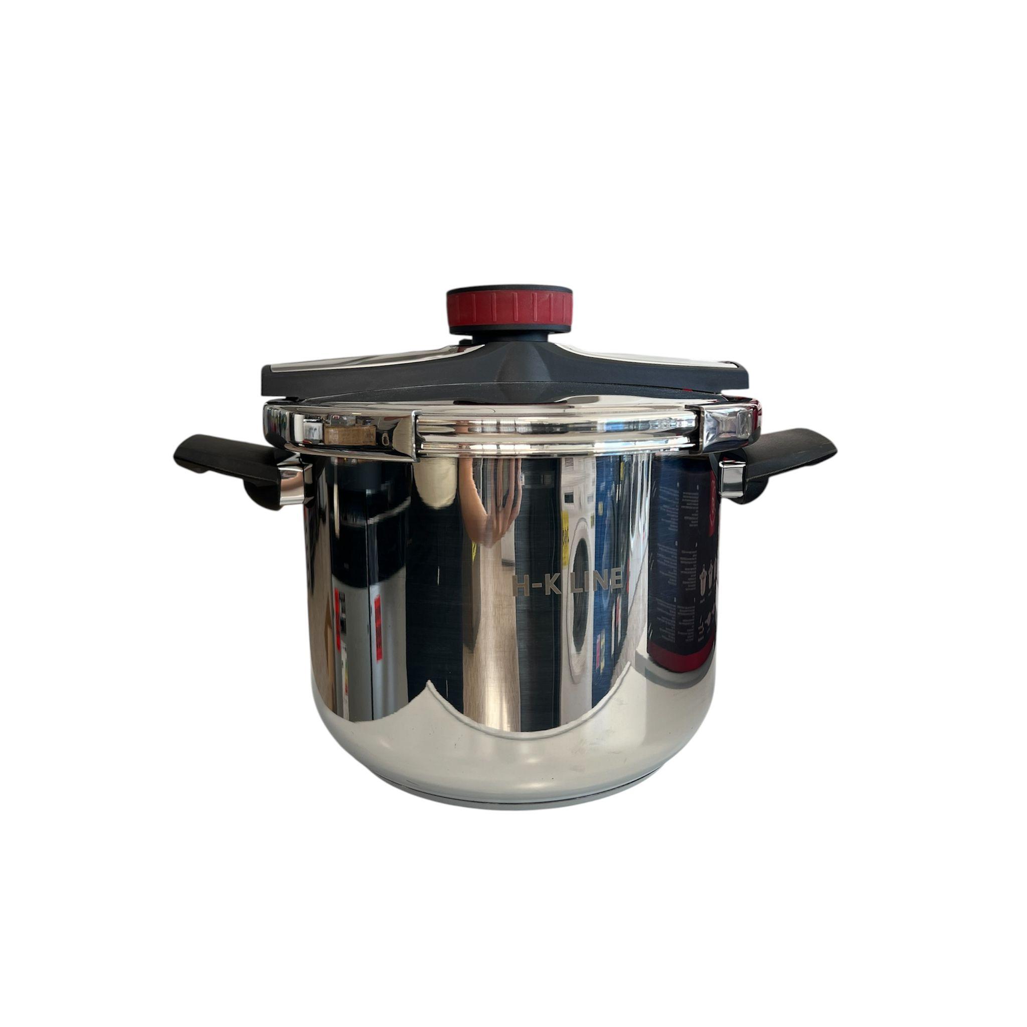Olla Presión Súper Rápida HL LINE 8 L - 8 LITROS - Inducción - OLLA A PRESION - 8L - VITRO - ELECTRICA - GAS - INDUCCION - 3EN1 - COUS COUS - VAPOR -