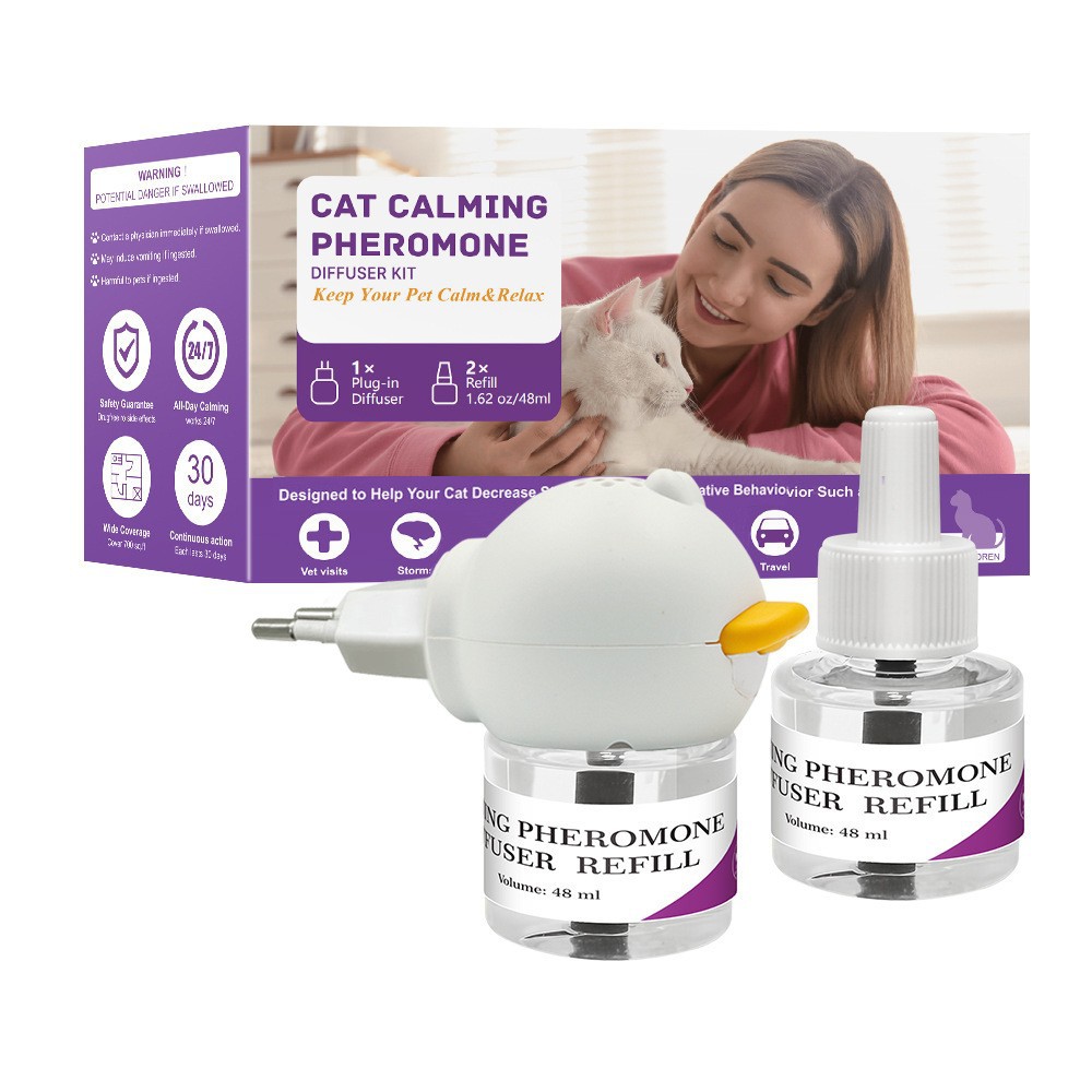 Cat Calming Set, Emotion Stabilizing Set, Electric Heating Cat Pheromone Soothing Agent