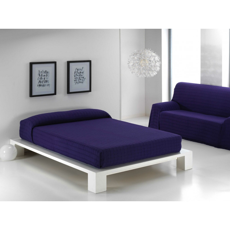 Energy Colors Textil-Hogar Colcha Multiusos Liso Diamante Sofá Cama Algodón Poliéster