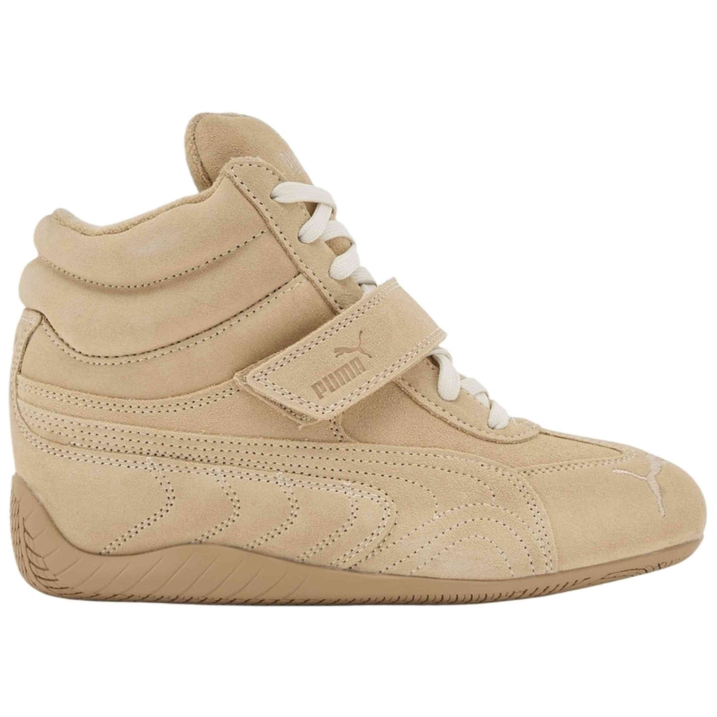 Zapatillas Puma modelo Speedcat Wedge "Sand Dune-Alpine Snow" para Mujer en color Beige