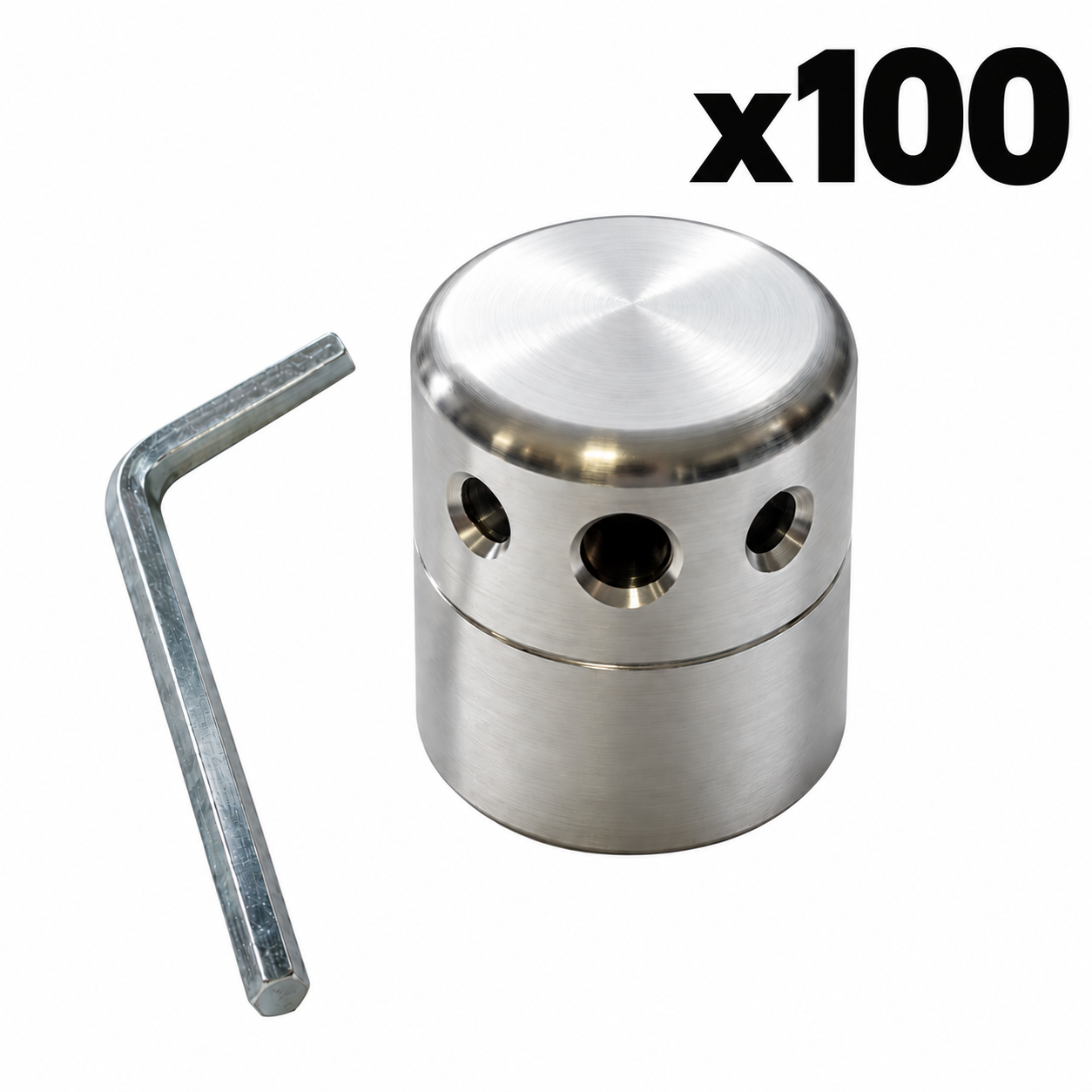 CABEZAL ALUMINIO TORNILLO LATERAL PARA DESBROZADORA UNIVERSAL PACK 100 UNIDADES