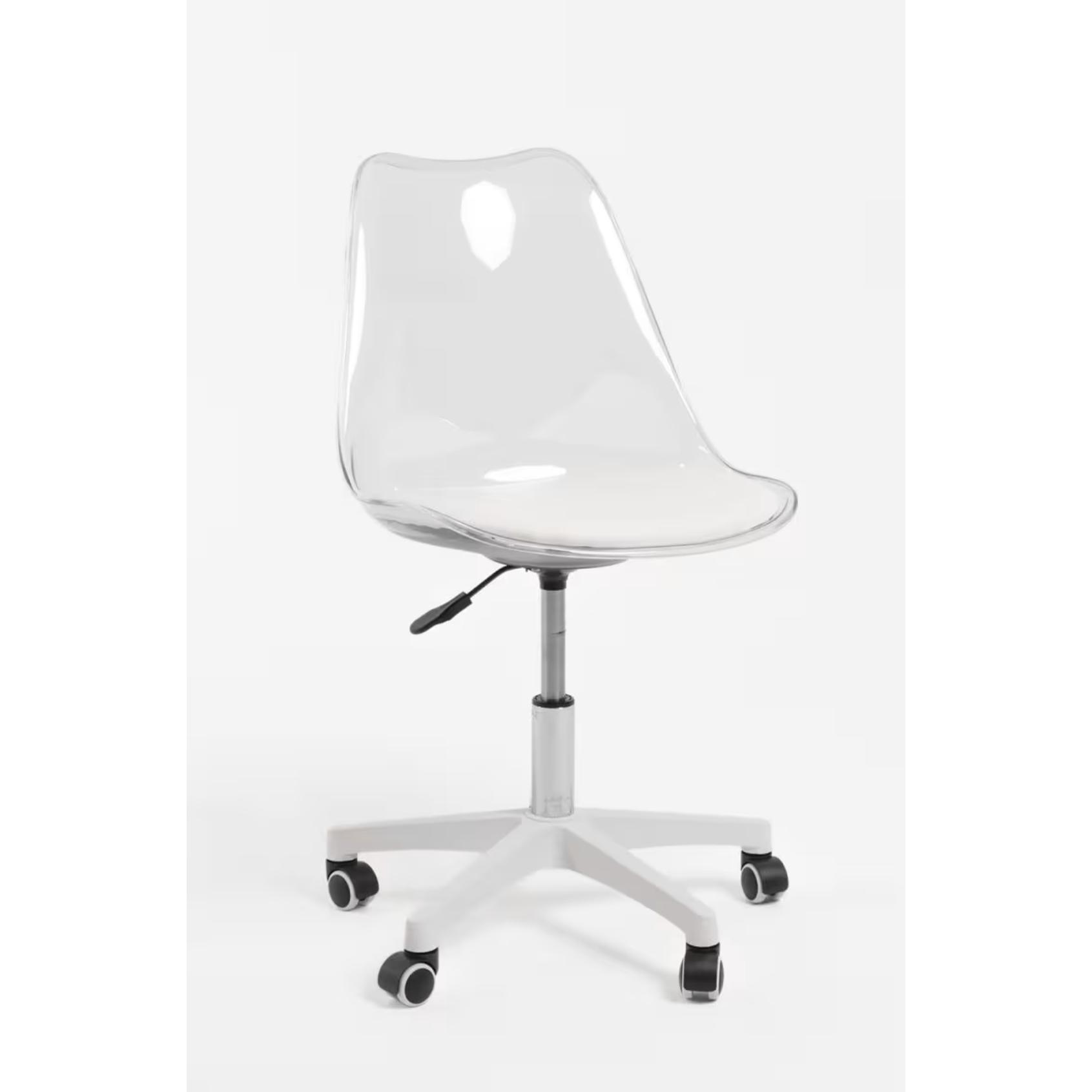 ORION91® - Unidad - Silla de oficina Egalite con ruedas, asiento de polipiel, altura regulable, estructura de acero reforzado, soporta hasta 120 kg - spaziOrion91