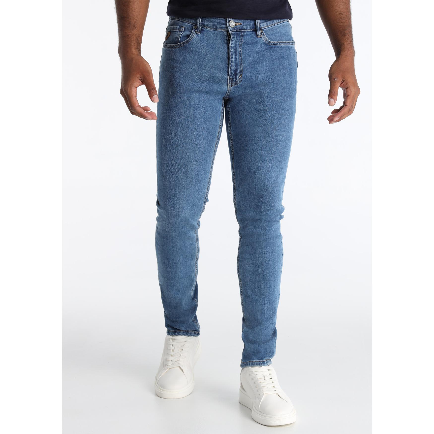 LOIS JEANS - Jeans Slim Fit Ajustado con Lavado Light Blue Vintage - Tallaje en Pulgadas- Tallaje en Pulgadas
