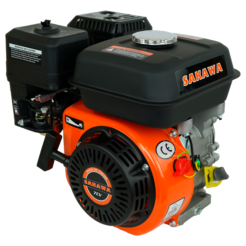 Motor Gasolina 4 Tiempos 208CC 7 CV 20 mm SAKAWA 208cc 7cv