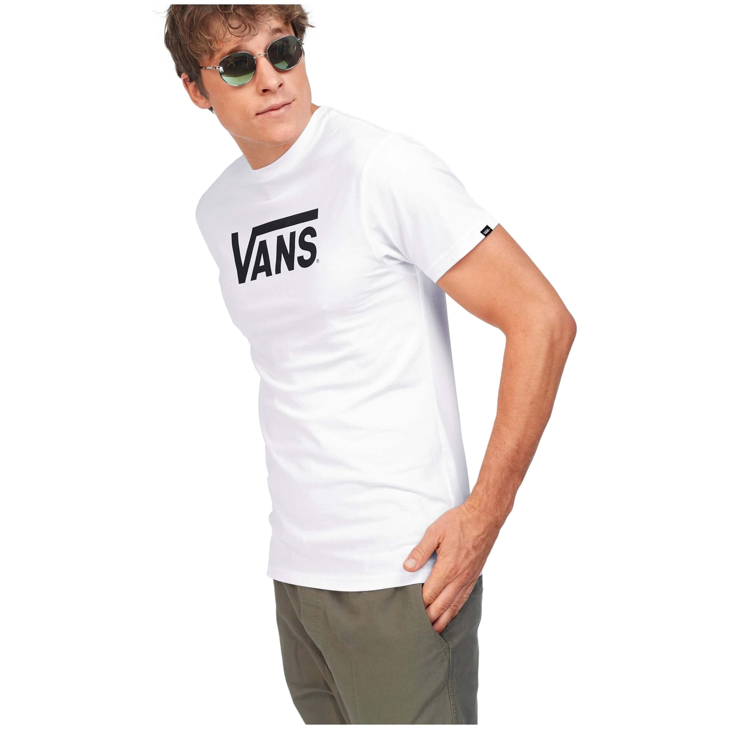 Camiseta Vans Mn Classic Blanco/Negro Hombre