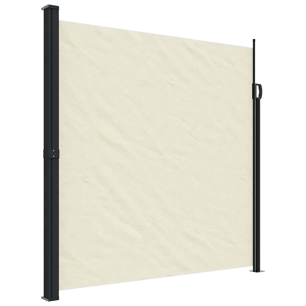 vidaXL Toldo lateral retráctil crema 200x600 cm