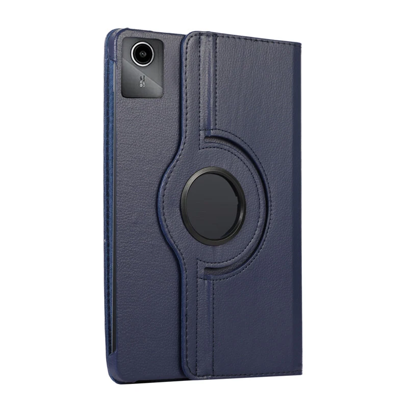 TK Funda Para Lenovo Tab M11 Funda De Cuero PU Protectora Con Soporte De 360 Rotaciones Compatible Con Xiaoxin Pad 2024 Tb330fu Tb331fc