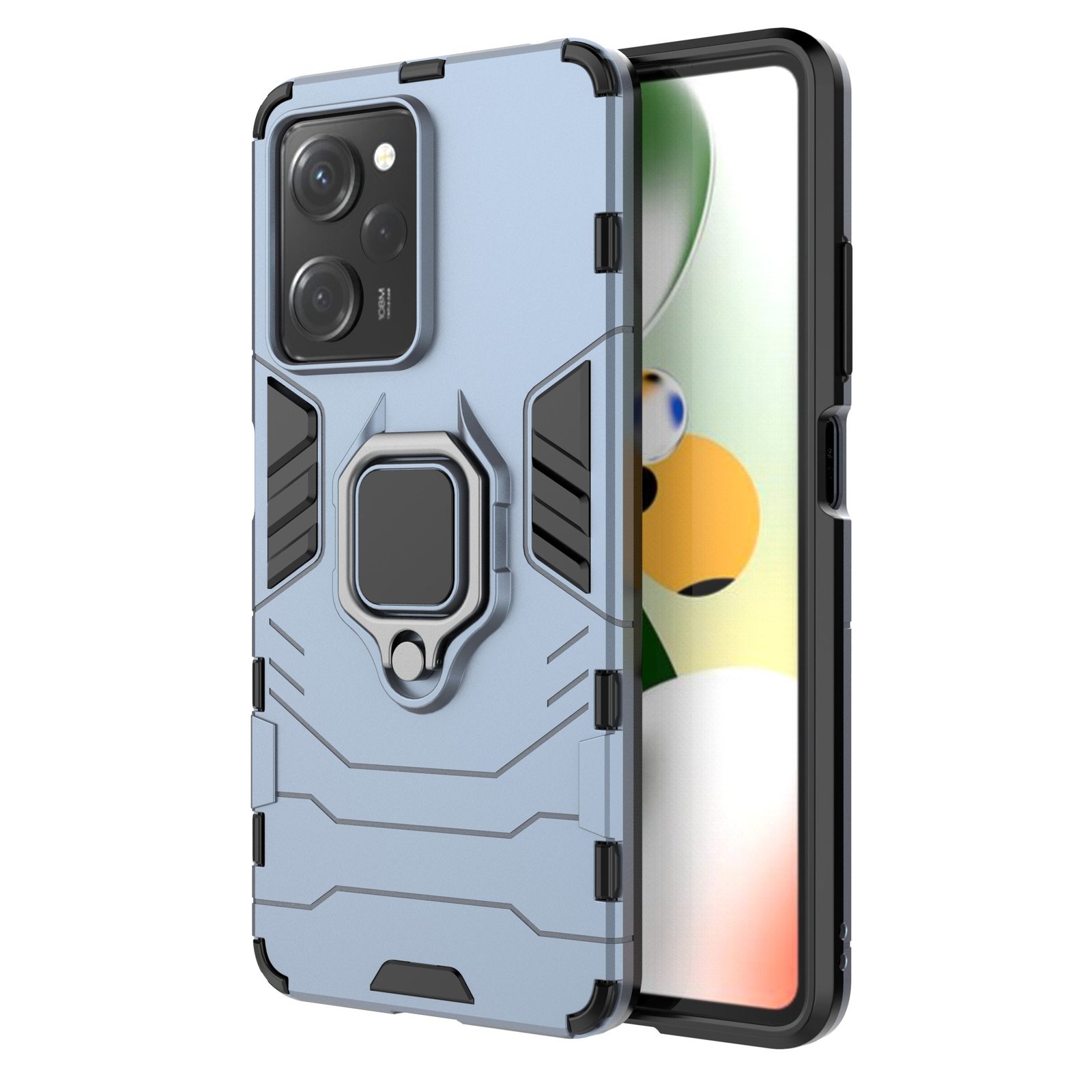 Max Power Digital Funda para móvil Xiaomi Redmi Note 12 Pro 5G/Poco x5 Pro Carcasa Magnética con Anillo Imán Antigolpes Resistente Rígida Dura con Soporte [Tecnología de Absorción de Golpes] Perfecta Para Coche y Ver Multimedia Manos Libres
