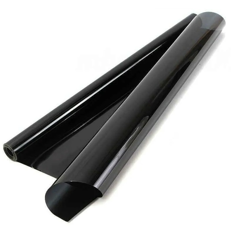 Rollo Película Solar para Ventanas de Coche 300x75 cm 5% VLT Adhesivo Protector UV Anticalor Polarizado