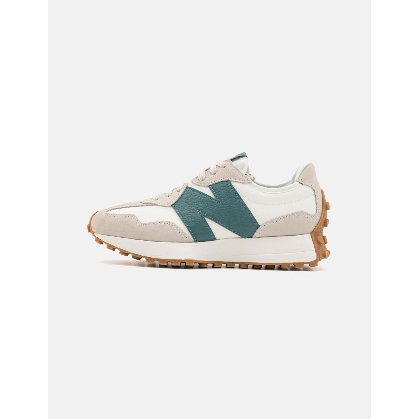 Zapatillas New Balance Mujer 327 Beige Verde