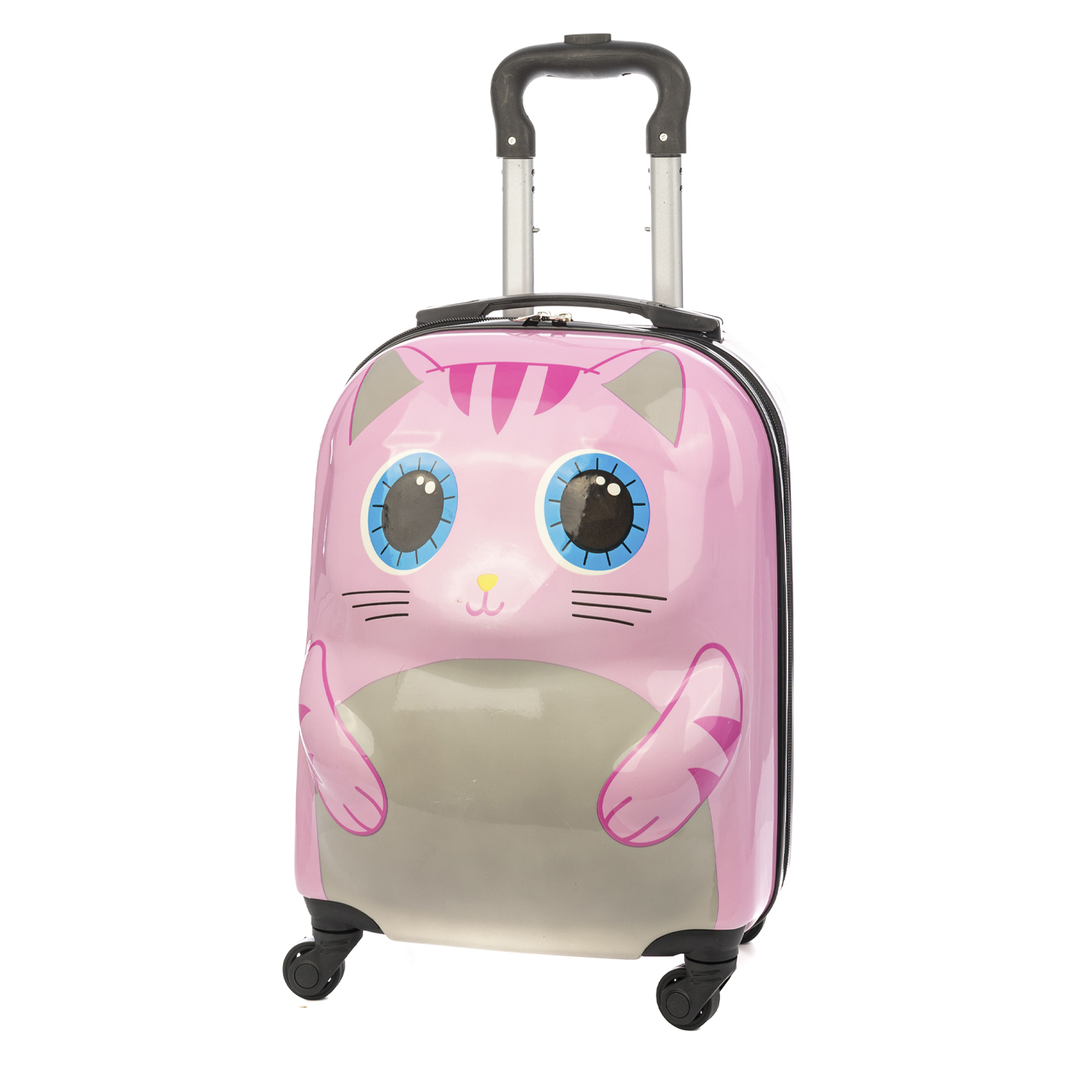 DAM Maleta trolley infantil en material ligero de ABS de alta resistencia. Con 4 ruedas giratorias 360°. 32x23x45 cm.