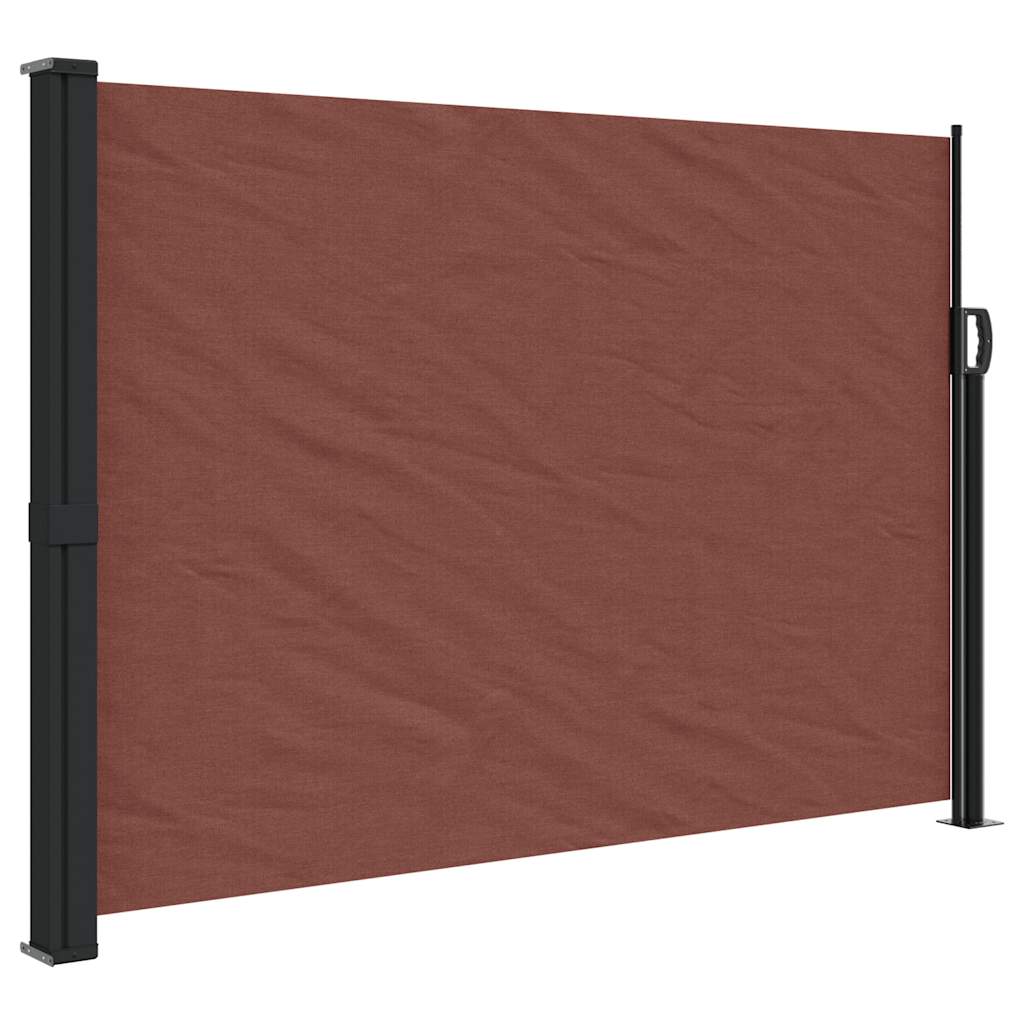 vidaXL Toldo lateral retráctil marrón 140x500 cm