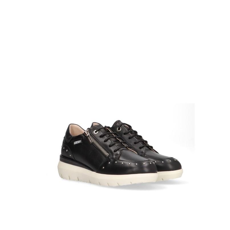 Zapatillas Cómodas Pikolinos - Mujer - Suela Plana - Modelo W2a-6596c1 - Color Negro