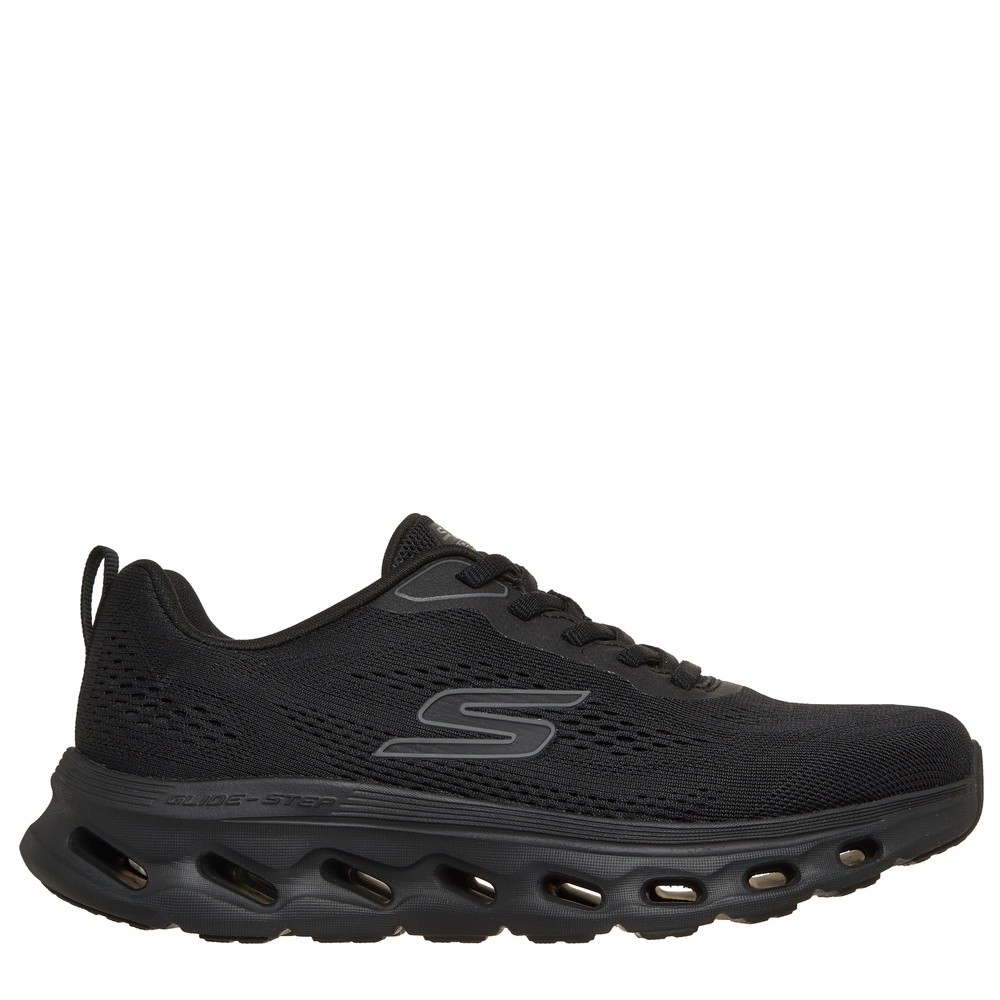 Cómoda  GO WALK GLIDE-STEP 2.0 - KRIS NEGRA: zapatillas veganas SKECHERS, ligeras con plantilla Air Cooled Goga Mat y suela GLIDE. Horma amplia. ¡Cómpralas! Altura Tacón bajo (1-3 cm) Referencia