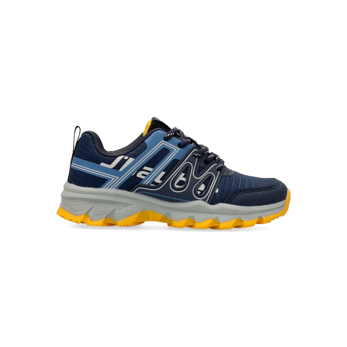 J´Hayber - Zapatillas deportivas niño Rilor con cierre adherente y cordón elástico, suela dentada para mejor agarre en colegio