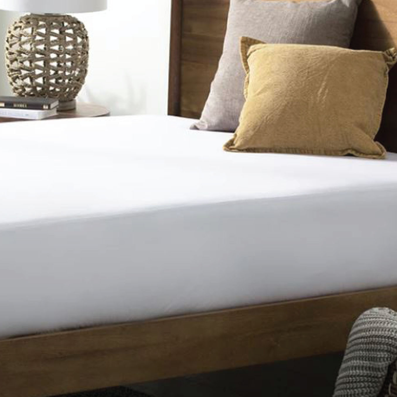 Protector de colchón ajustable Naturals - Tejido Jersey - Suave, elástico y transpirable - Cama 90/105/120/135/140/150/160/180/Cuna 60x120 cm - Cubre Colchón