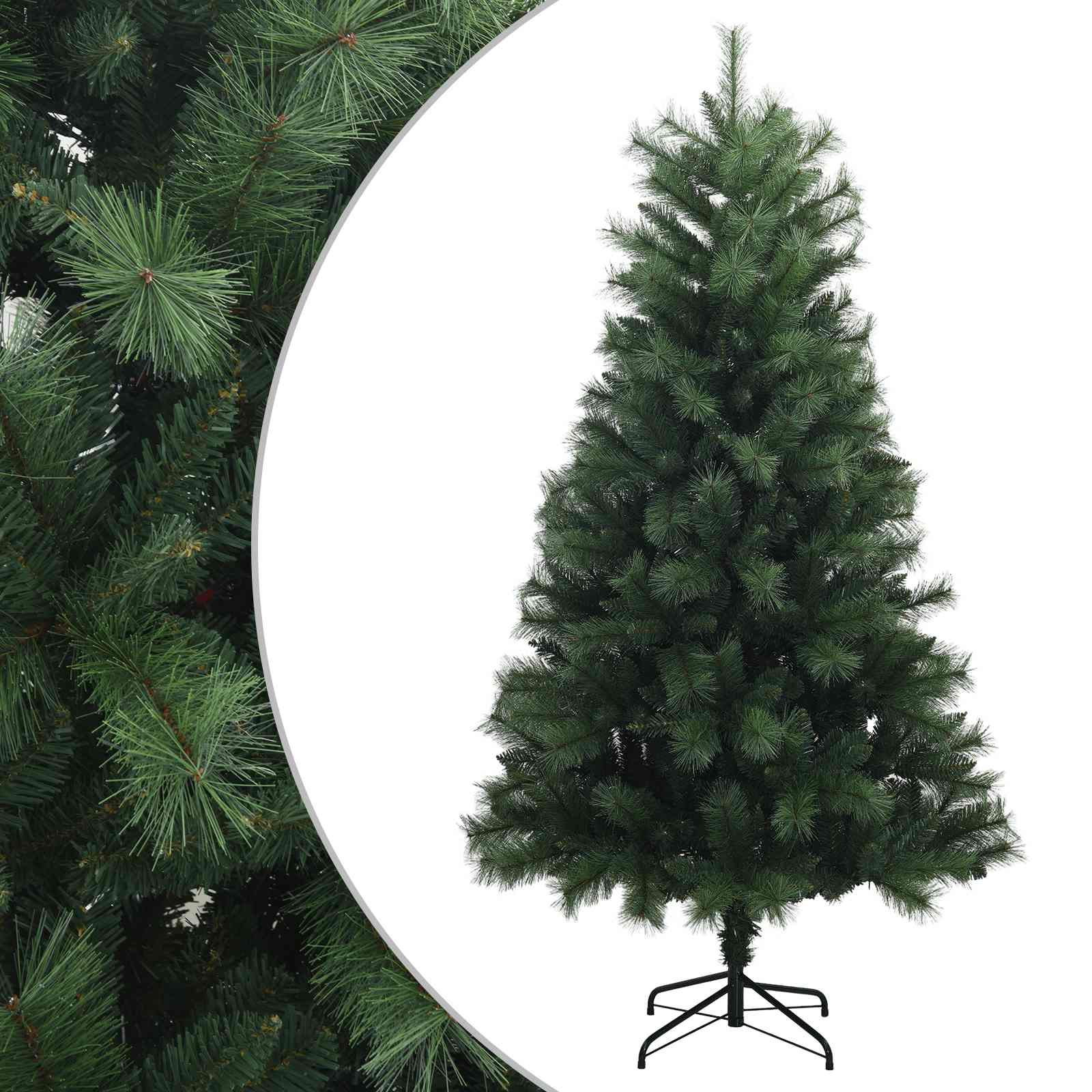 vidaXL Árbol de Navidad artificial con ramas articuladas PVC y Metal Multitalla