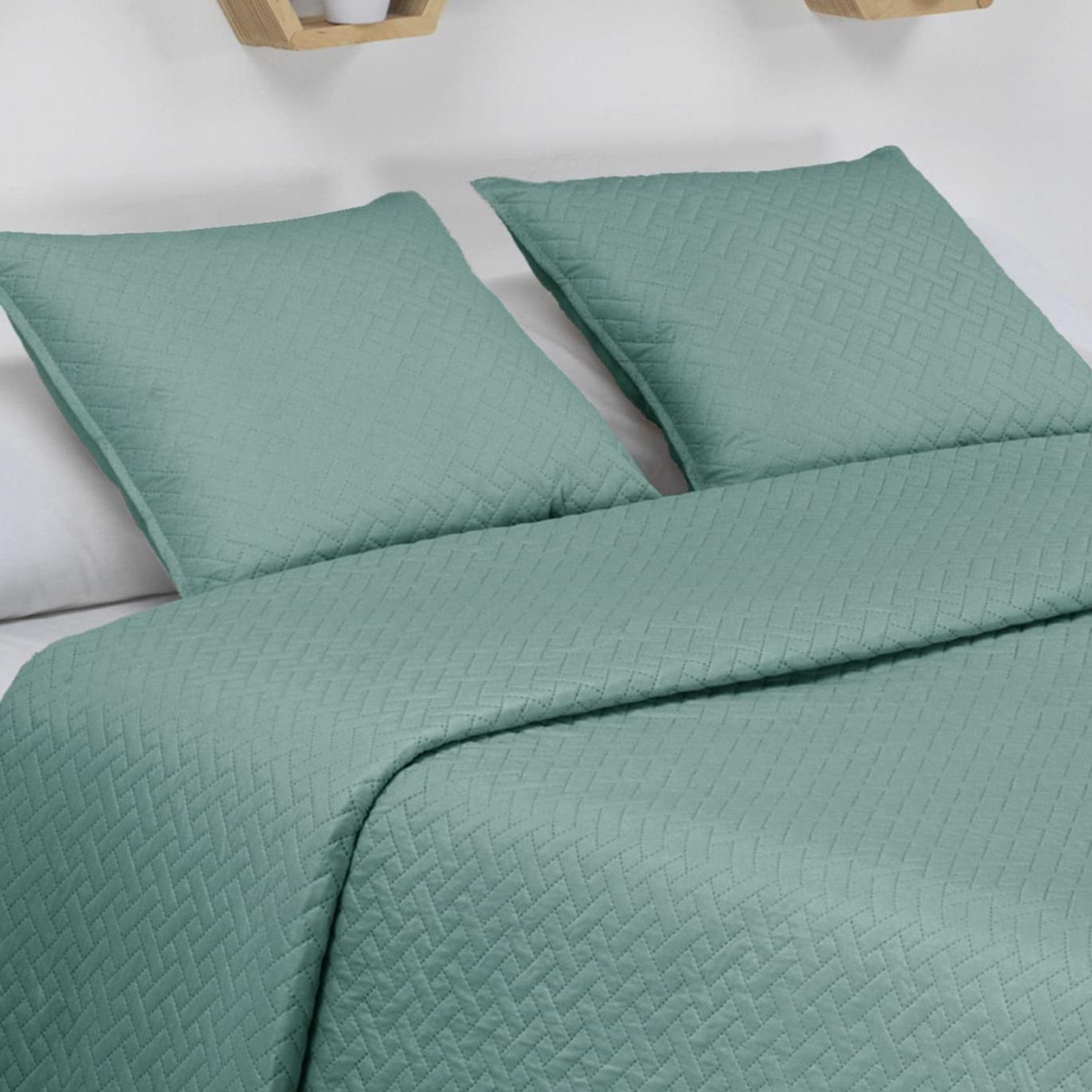 Donegal Collections - Colcha Bouti Lisa Reversible Belmonte + Funda Cojines - Disponible en diferentes colores - Primavera/Verano - Ligeras y Suaves - Colcha Verano no pesa, no hace bolitas