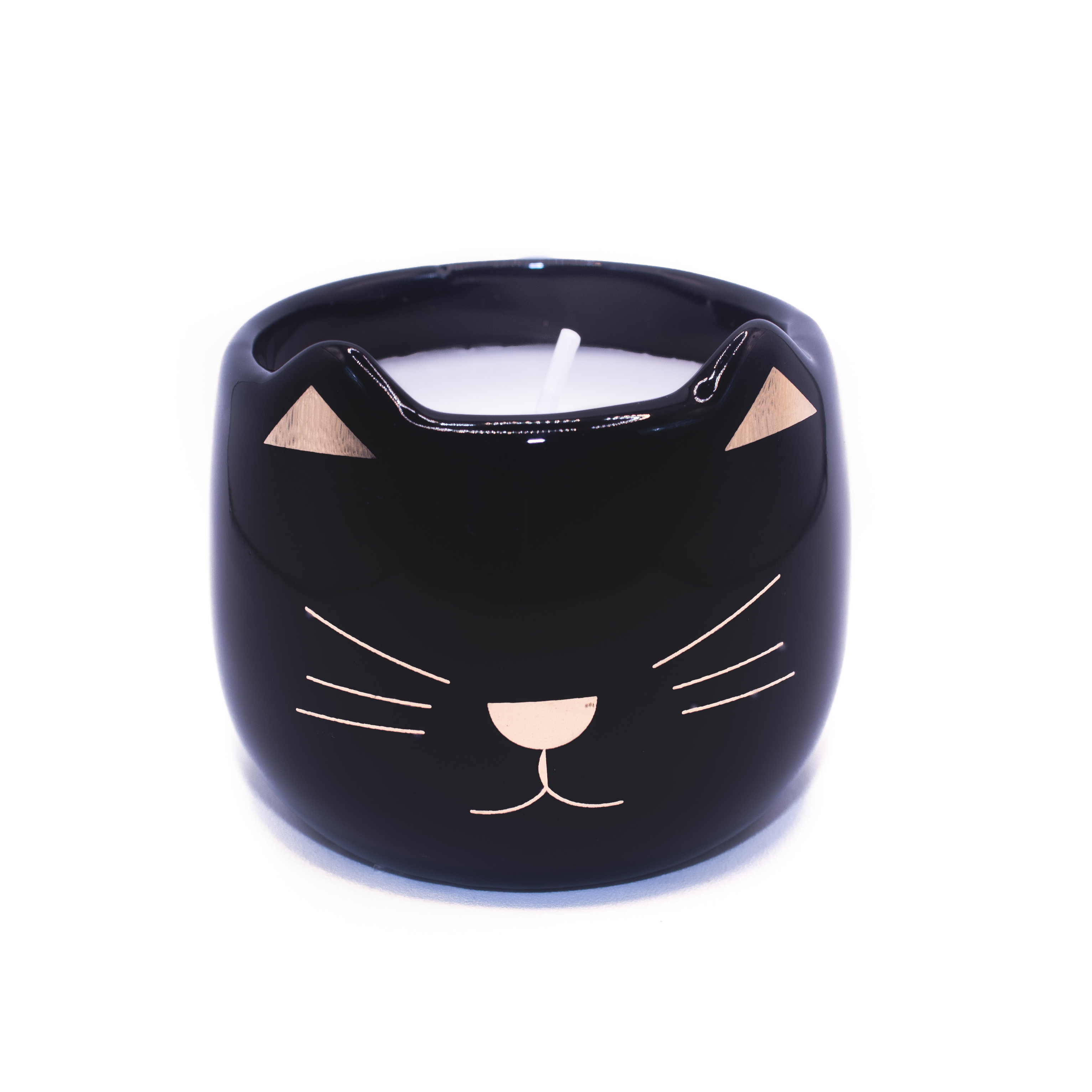Velas Decorativas NILUXE HOME & STYLE - Gato de Cera Blanco - Diseño Adorable - Combustión Limpia