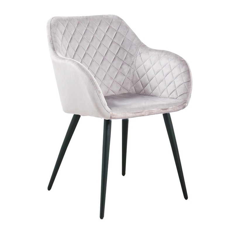 Sillón RONDO, metal, tapizado velvet color a elegir (gris oscuro, gis claro o verde oscuro)