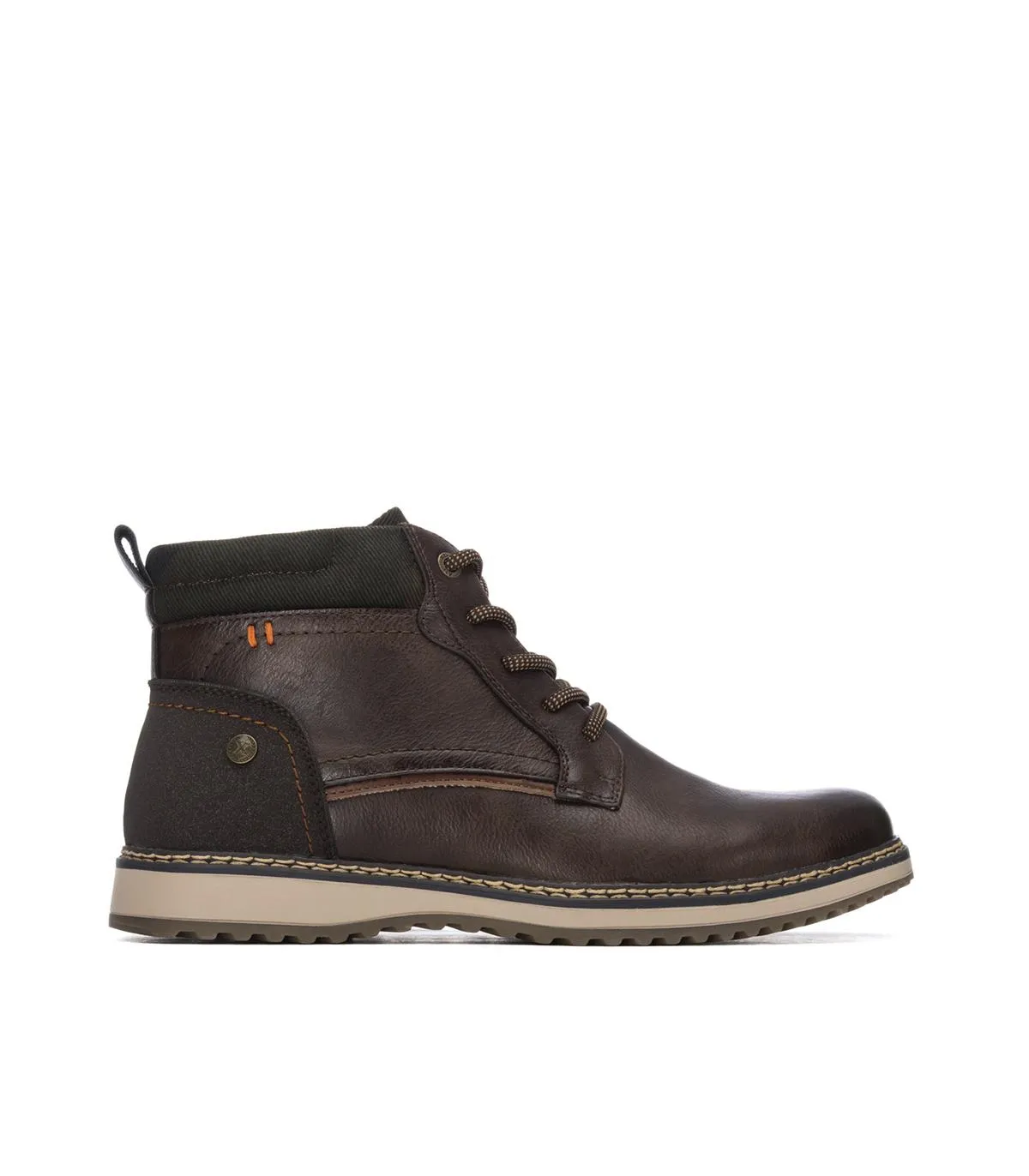 Botines Xti 146714 marrón con cordones para hombre603550036