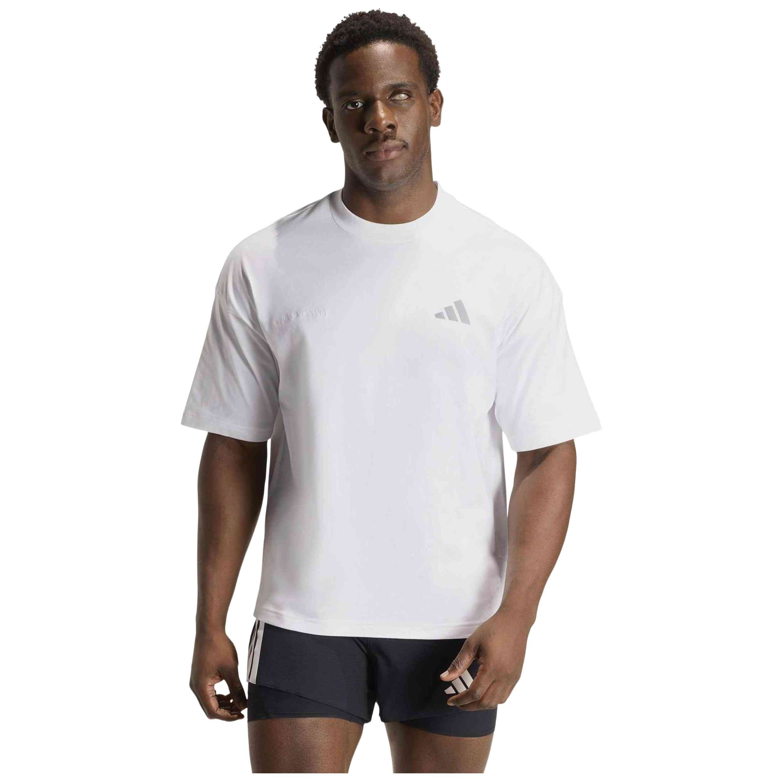 Camiseta De Manga Corta Adidas modelo KA0325 para hombre y mujer en color Blanco